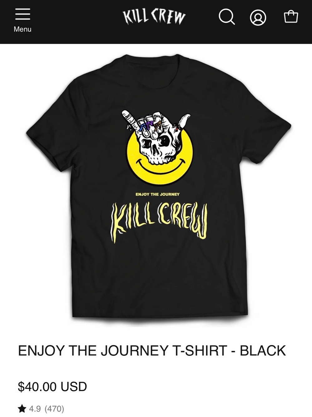 Kill Crew Enjoy the Journey tshirt